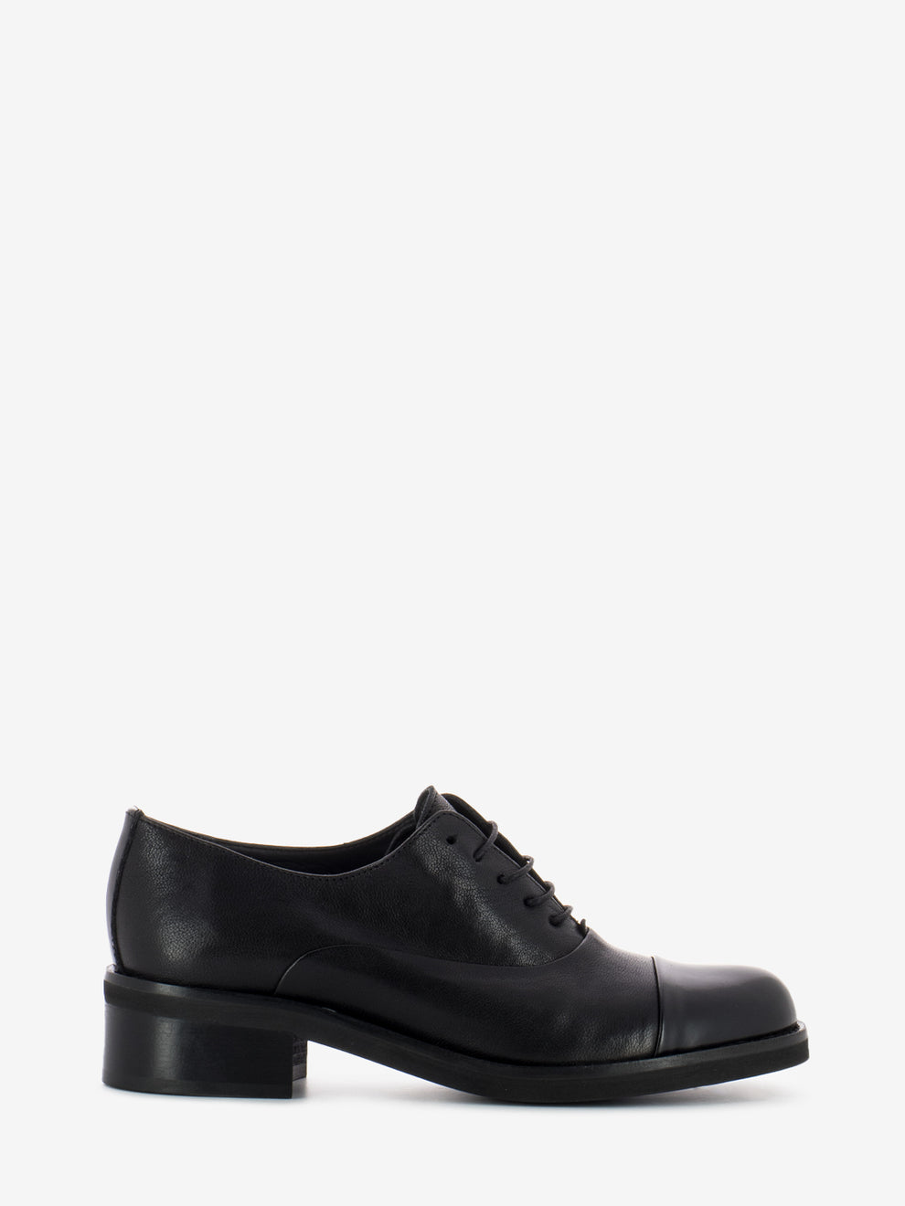 Scarpe Oxford Meg punta lucida nere