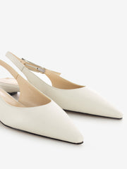 STIMM - Slingback a punta con tacco basso sasso