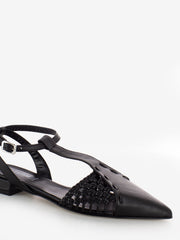 STIMM - Slingback a punta nera