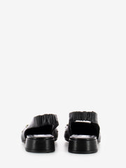 STIMM - Slingback basse con borchie nero