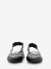 STIMM - Slingback basse con borchie nero