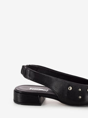 STIMM - Slingback basse con borchie nero