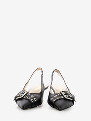 STIMM - Slingback con fibbia e borchie nero