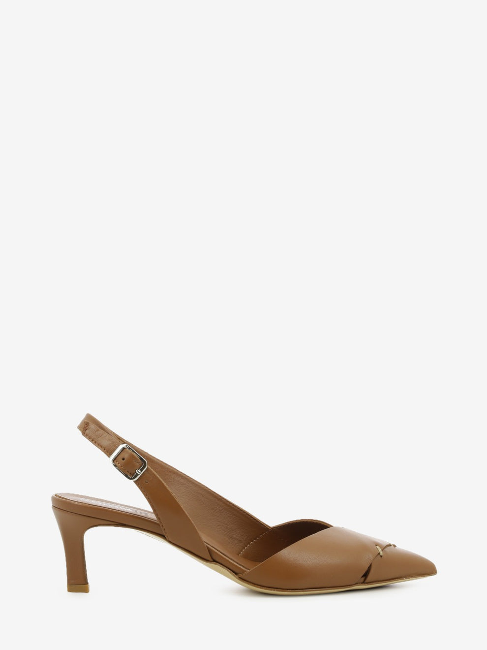 Leather slingback heels
