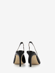 STIMM - Slingback in pelle lucida nero