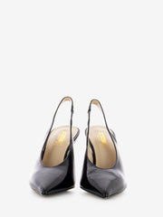 STIMM - Slingback in pelle lucida nero