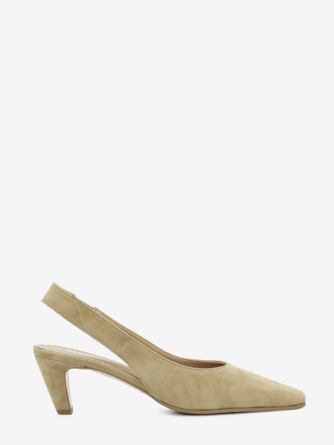 Camel suede slingback