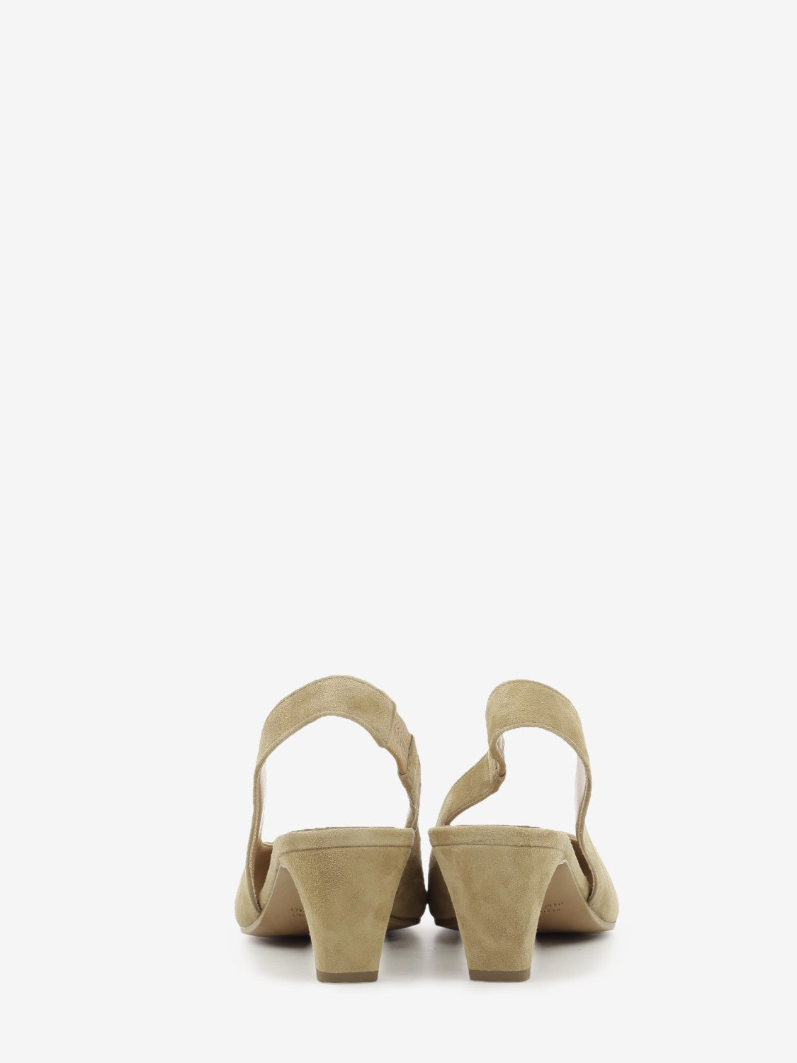 Camel suede slingback