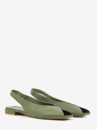 Slingback punta quadrata salvia