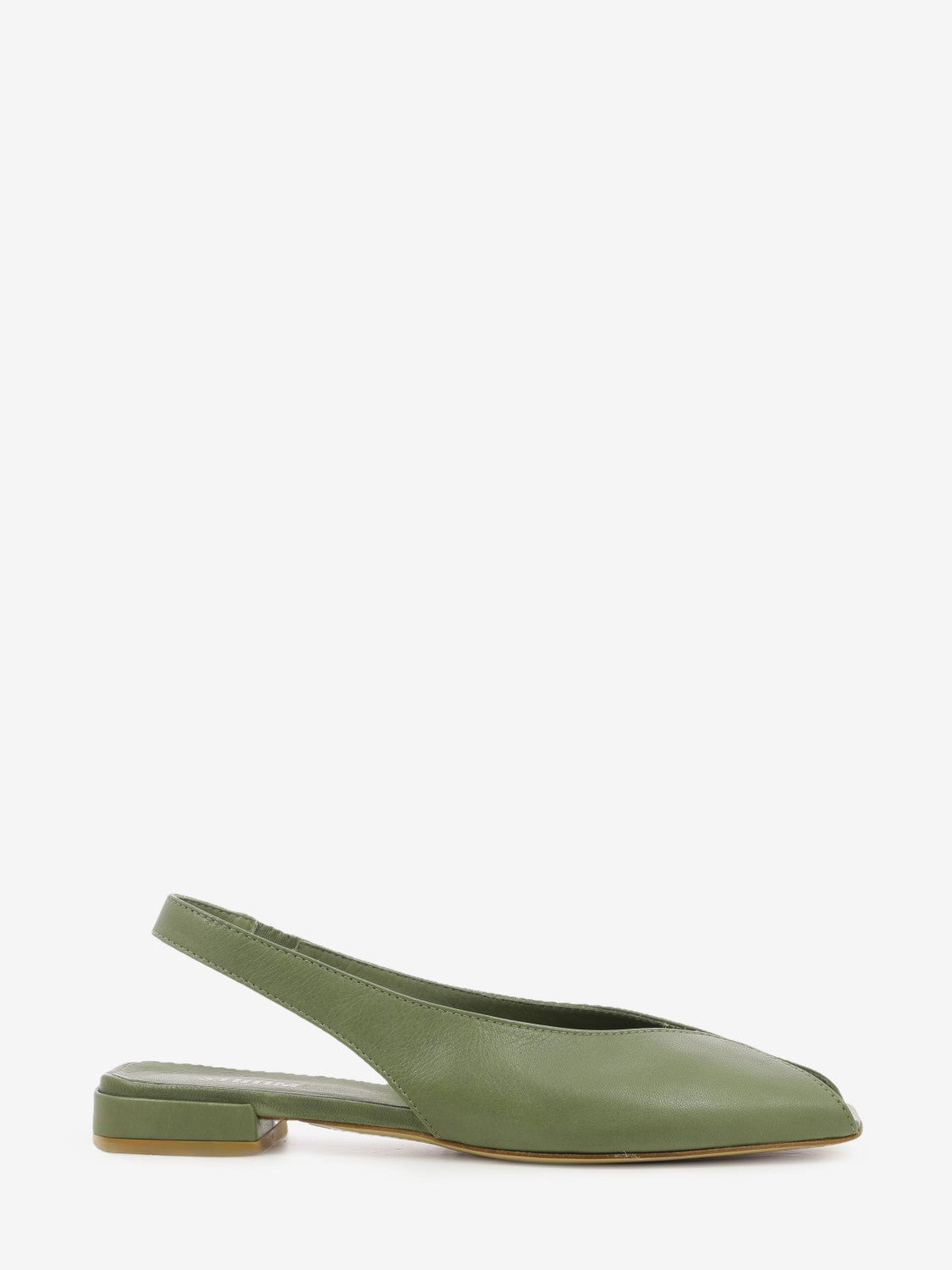 Slingback punta quadrata salvia