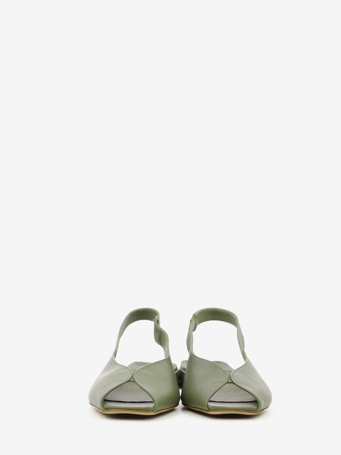 Slingback punta quadrata salvia