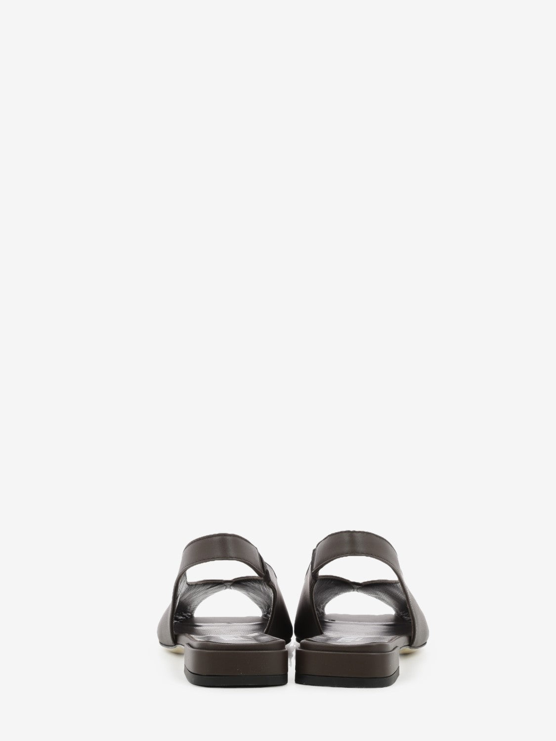 Slingback punta quadrata testa di moro