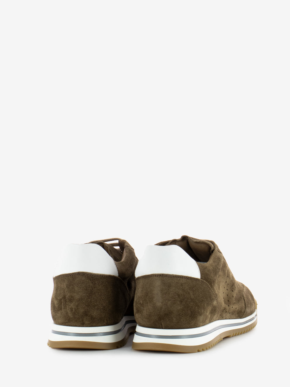 Sneakers camoscio tabacco