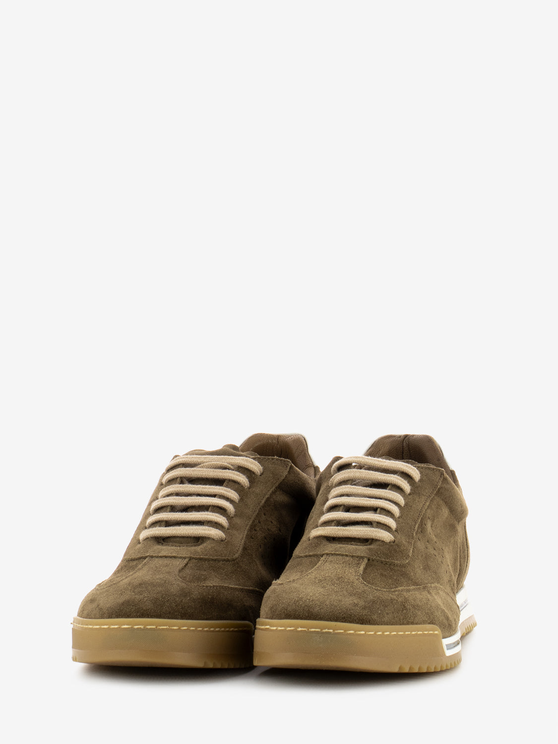 Sneakers camoscio tabacco