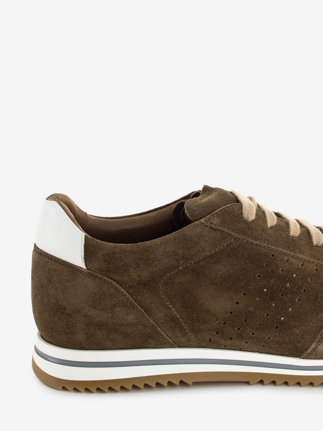 Sneakers camoscio tabacco