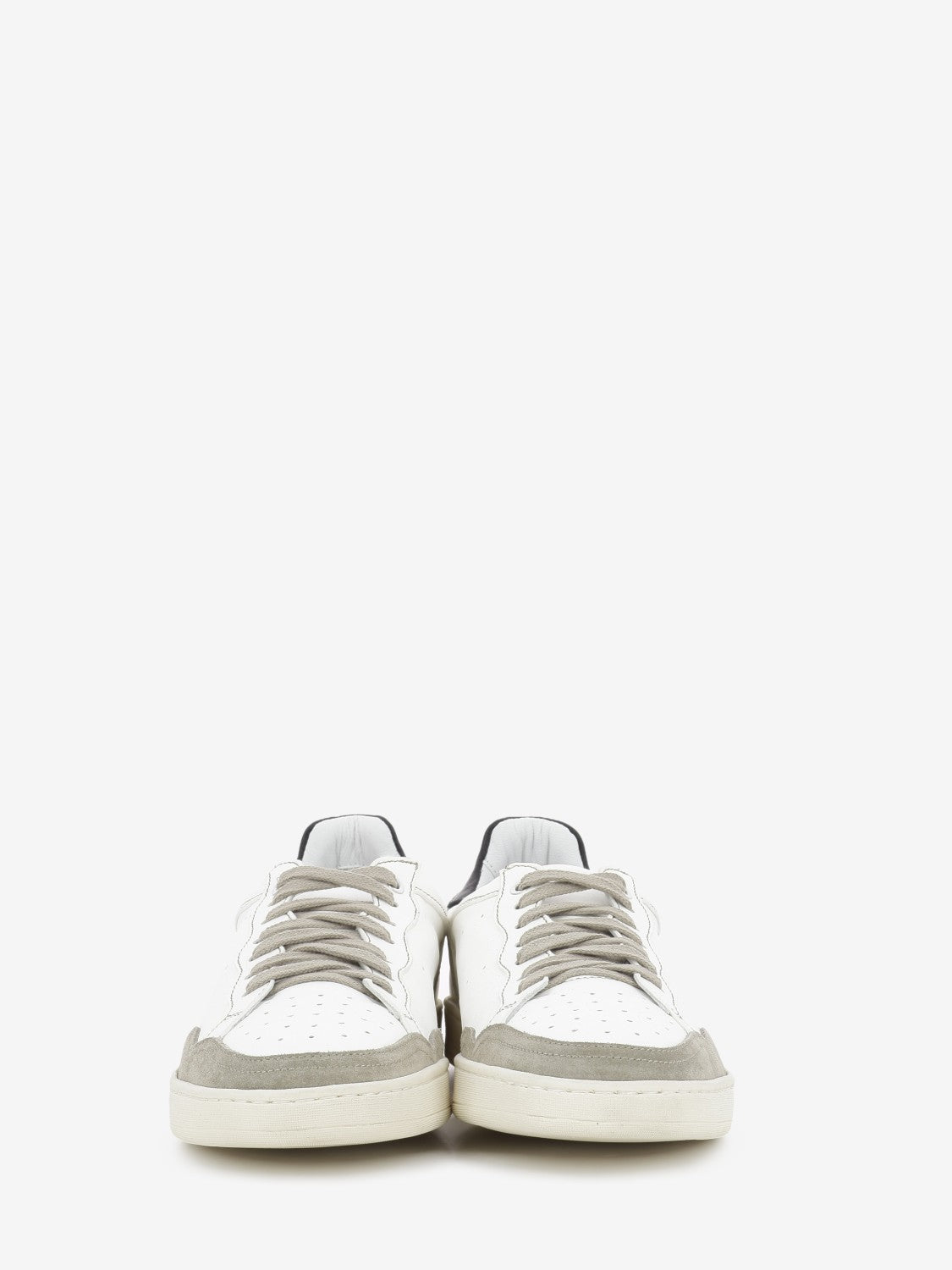 Sneakers Paolo in pelle bianca / beige