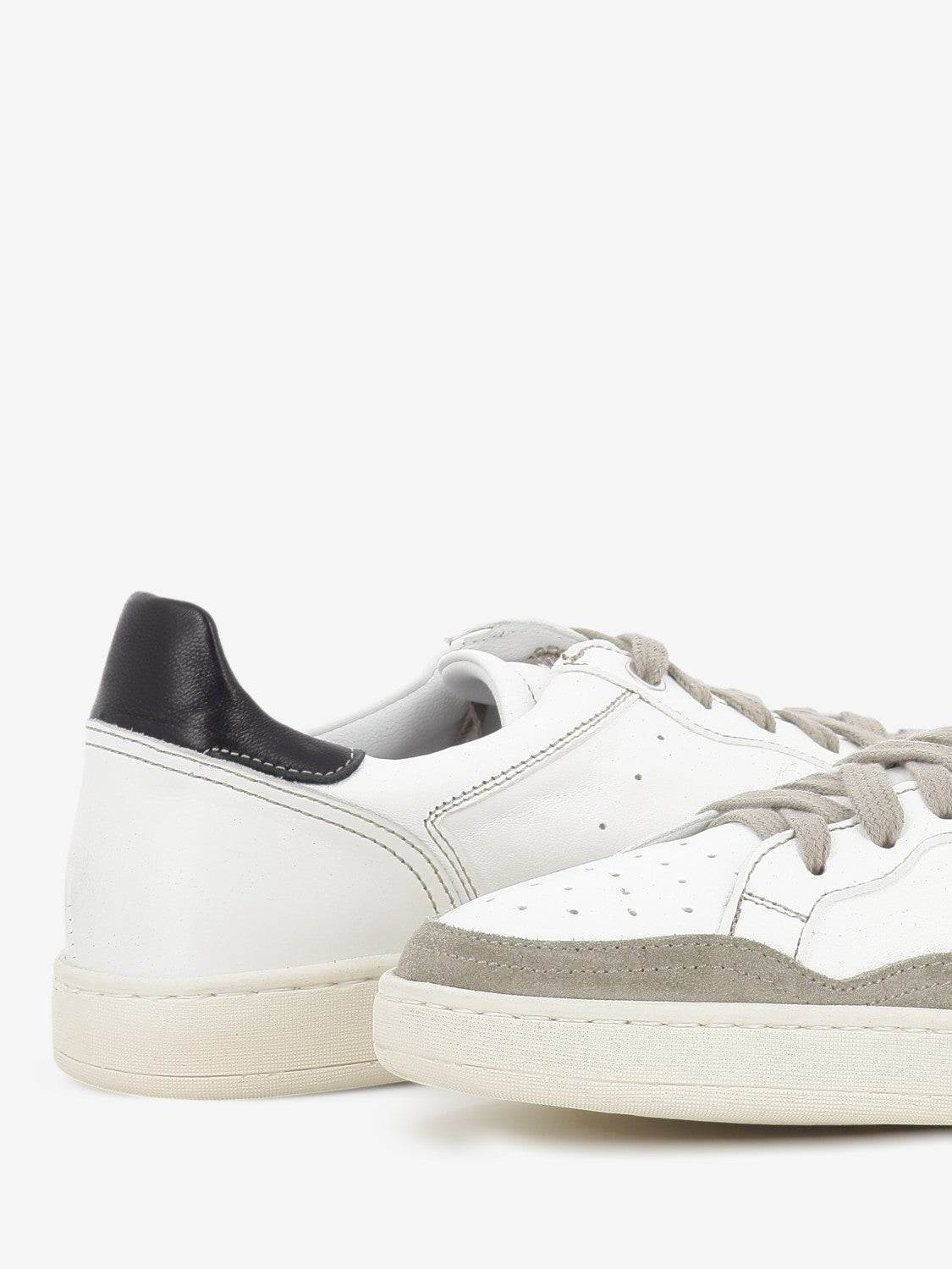 Sneakers Paolo in pelle bianca / beige