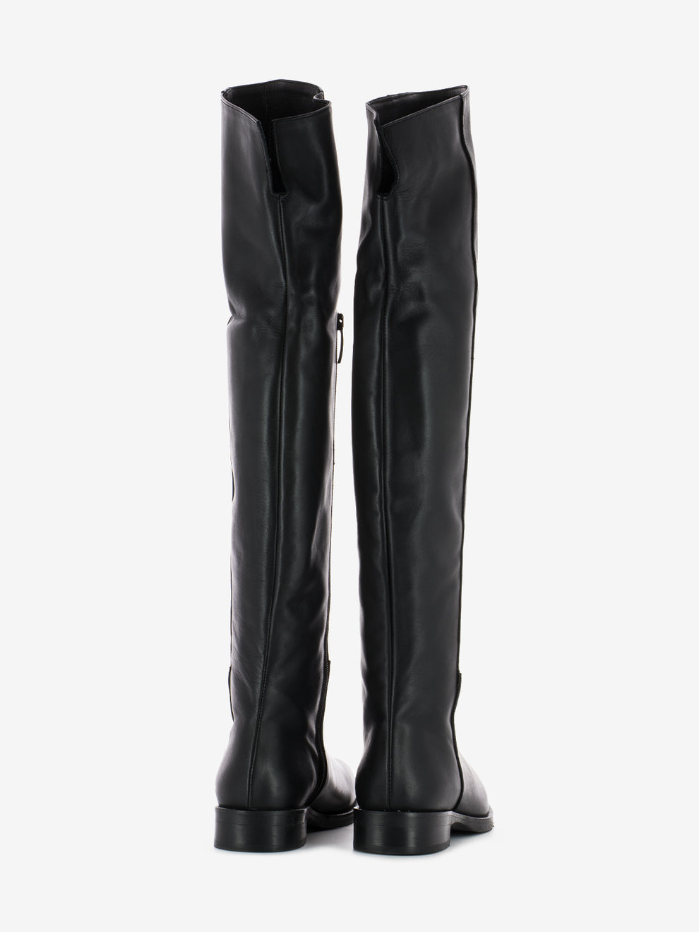Stivale al ginocchio in pelle nero