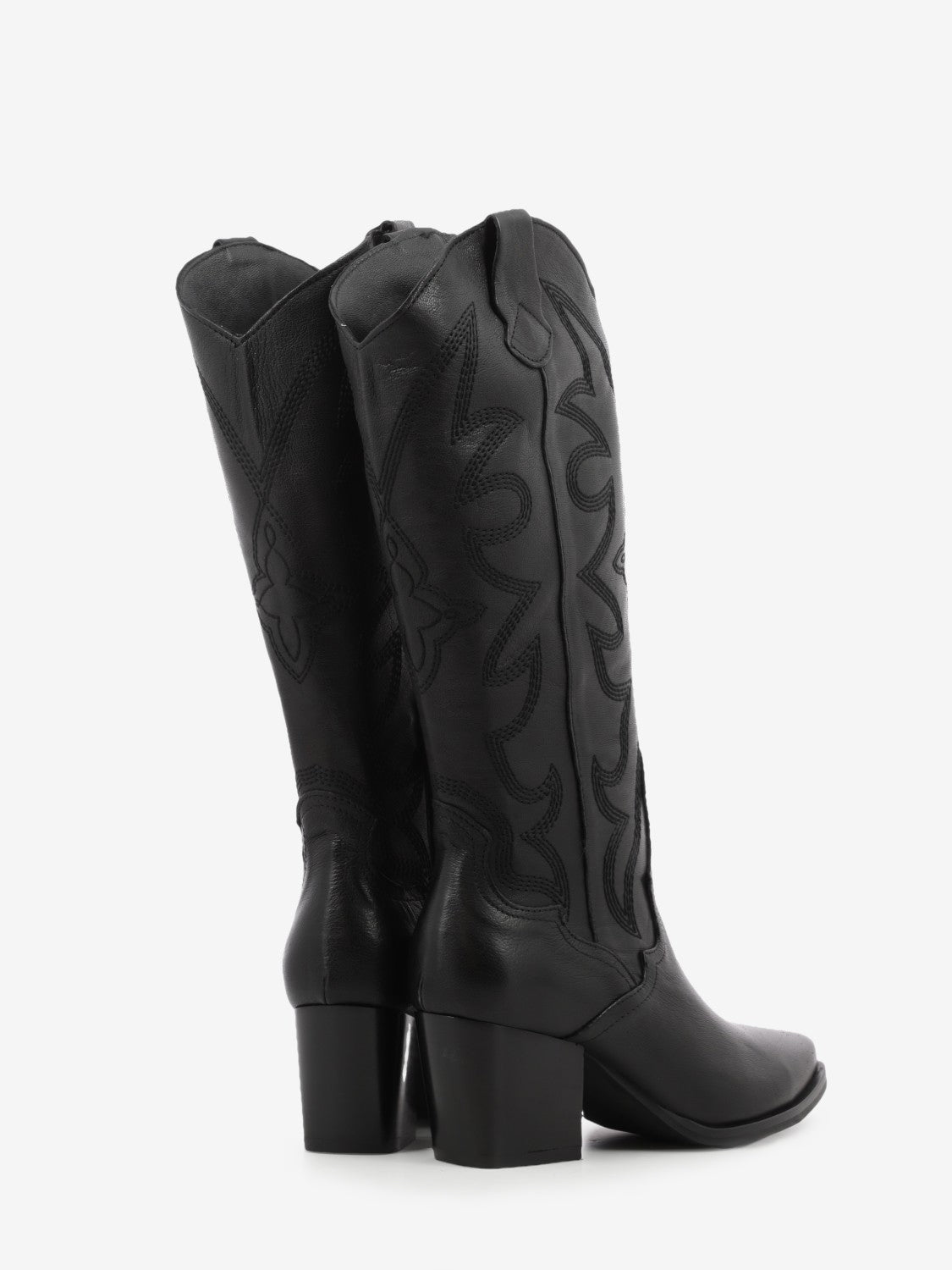 Stivale texano Luna in pelle nero