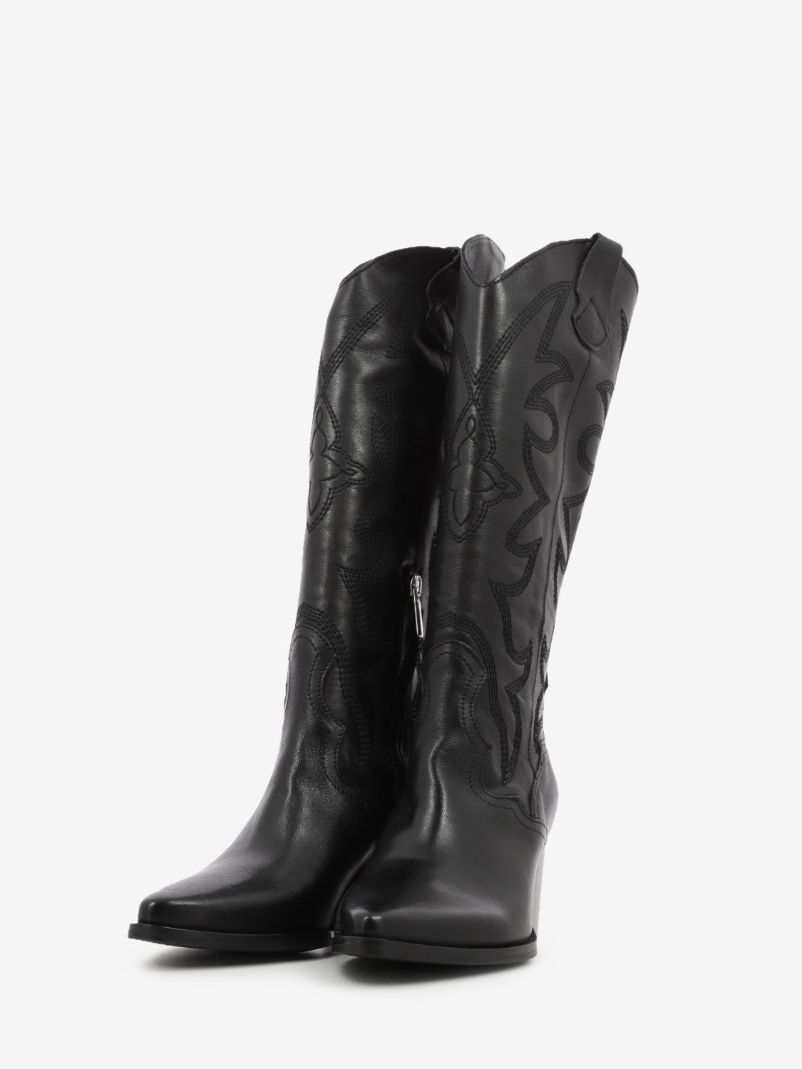 Stivale texano Luna in pelle nero
