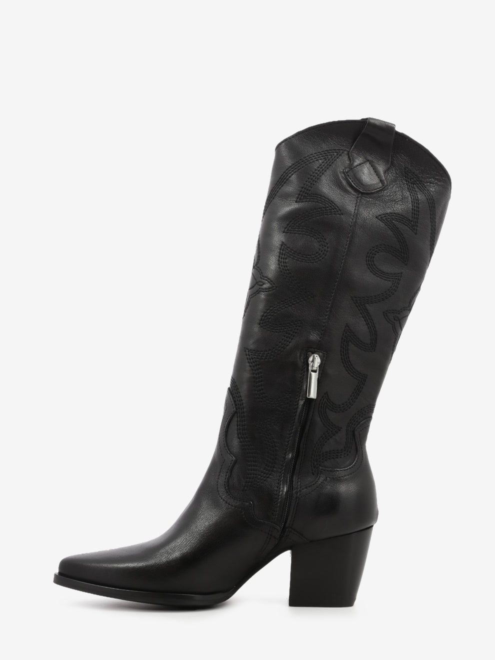 Stivale texano Luna in pelle nero