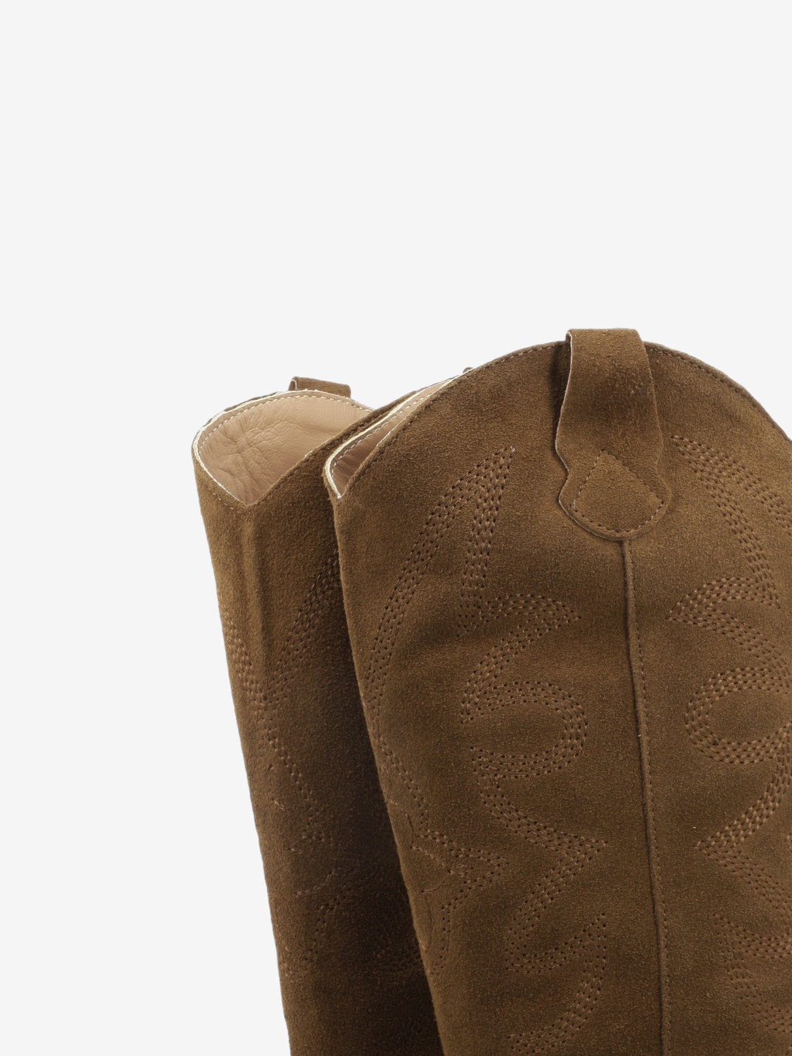 Stivale texano Luna in suede cuoio