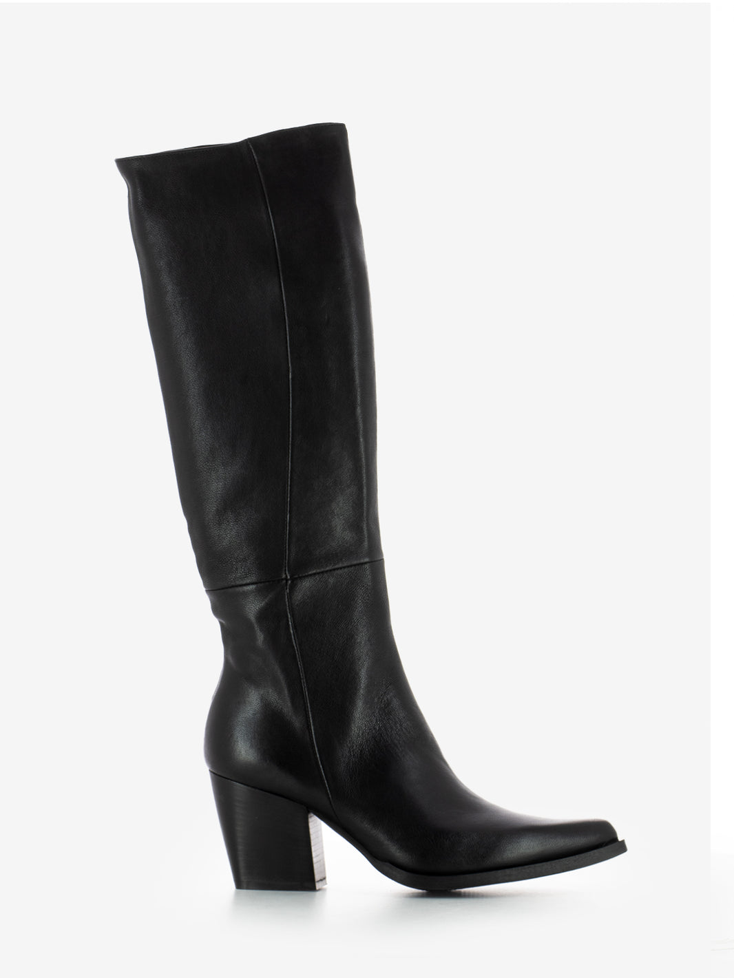 Stivale texano mezza zip nero