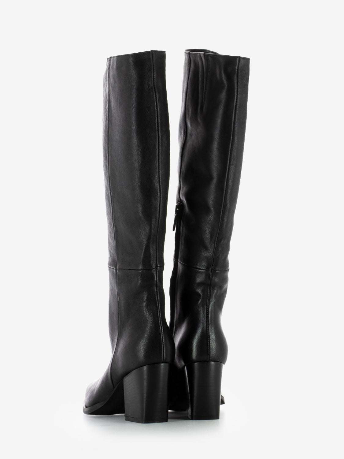 Stivale texano mezza zip nero