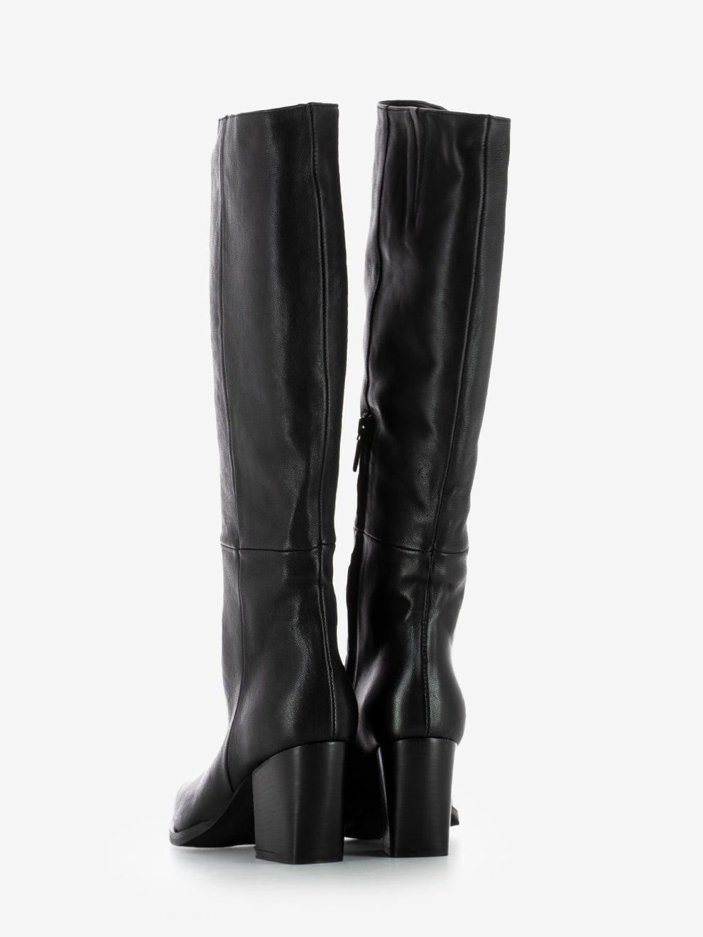 Stivale texano mezza zip nero