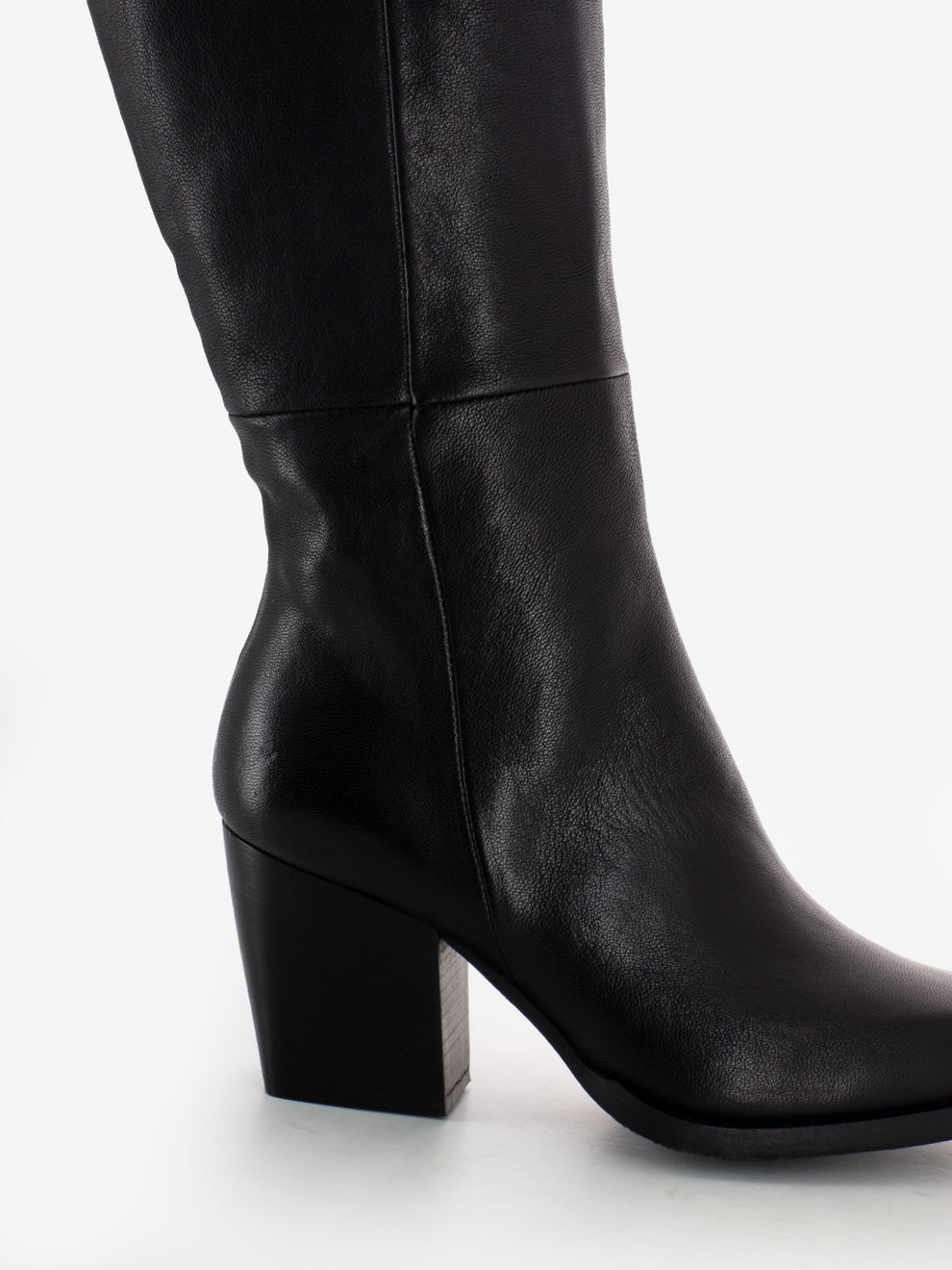 Stivale texano mezza zip nero