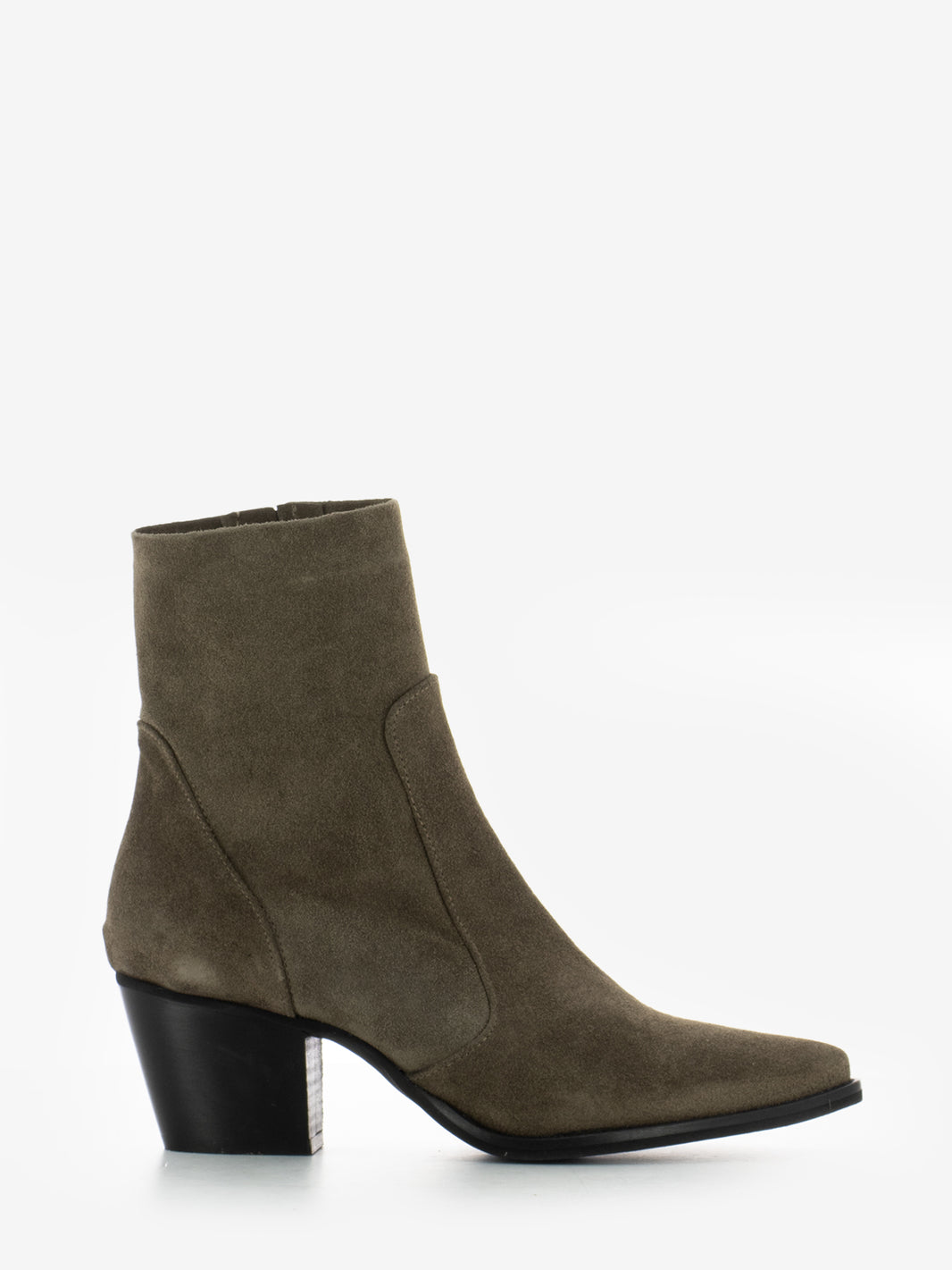Stivaletti texani Gaia in camoscio taupe