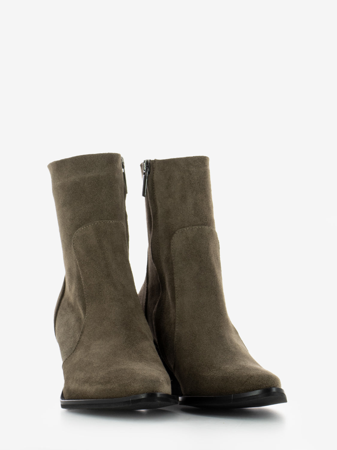 Stivaletti texani Gaia in camoscio taupe