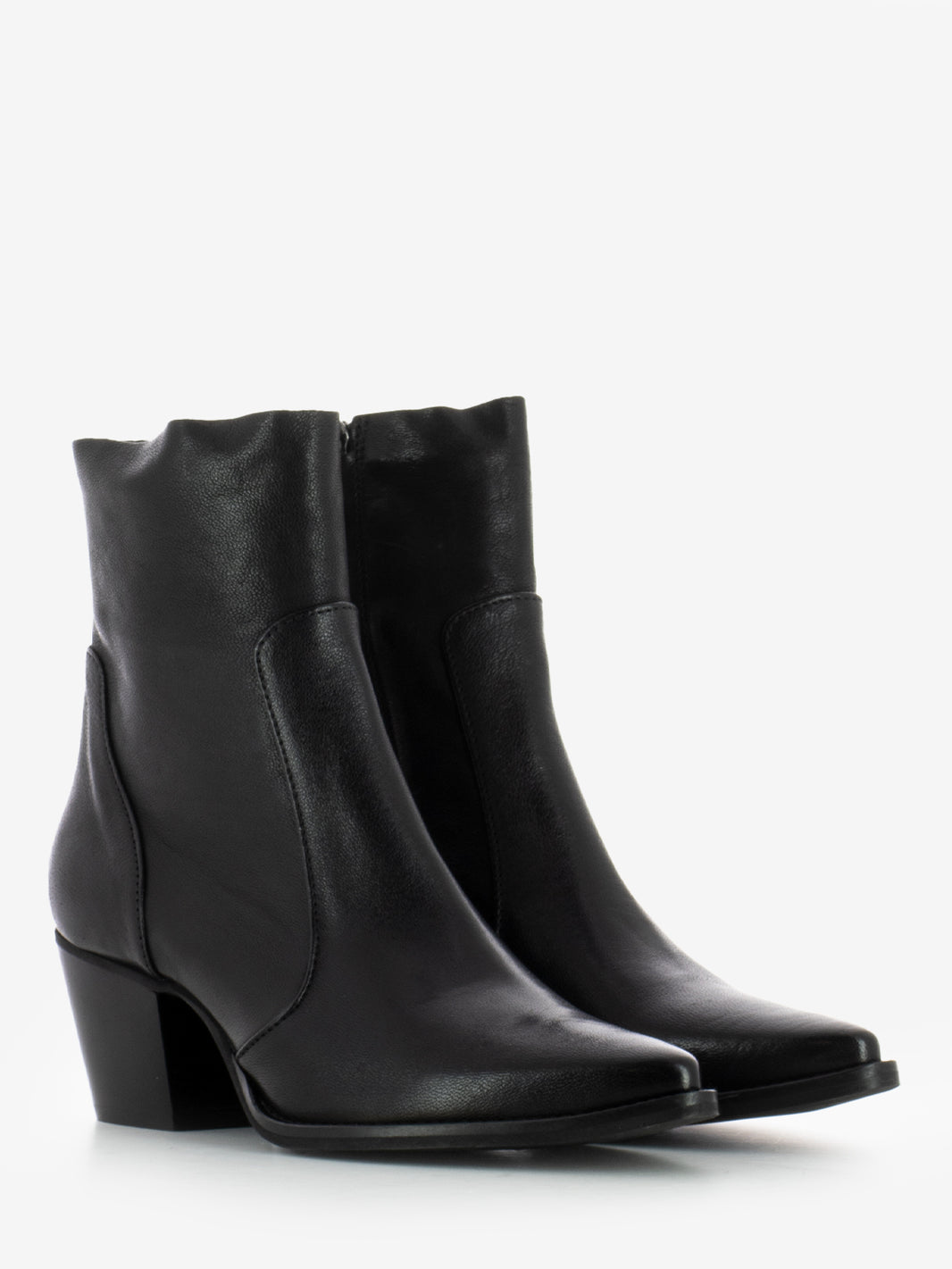 Stivaletti texani Gaia in pelle nera