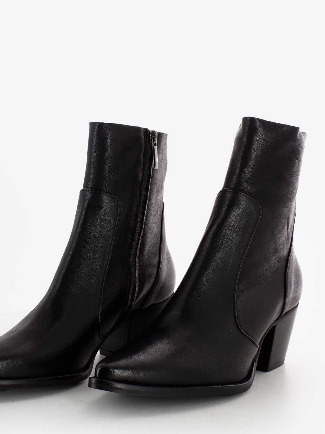Stivaletti texani Gaia in pelle nera
