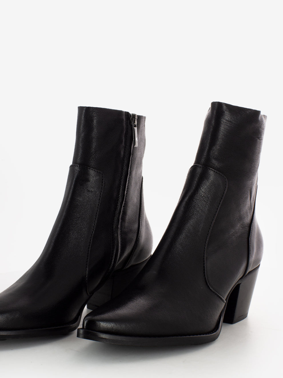 Stivaletti texani Gaia in pelle nera