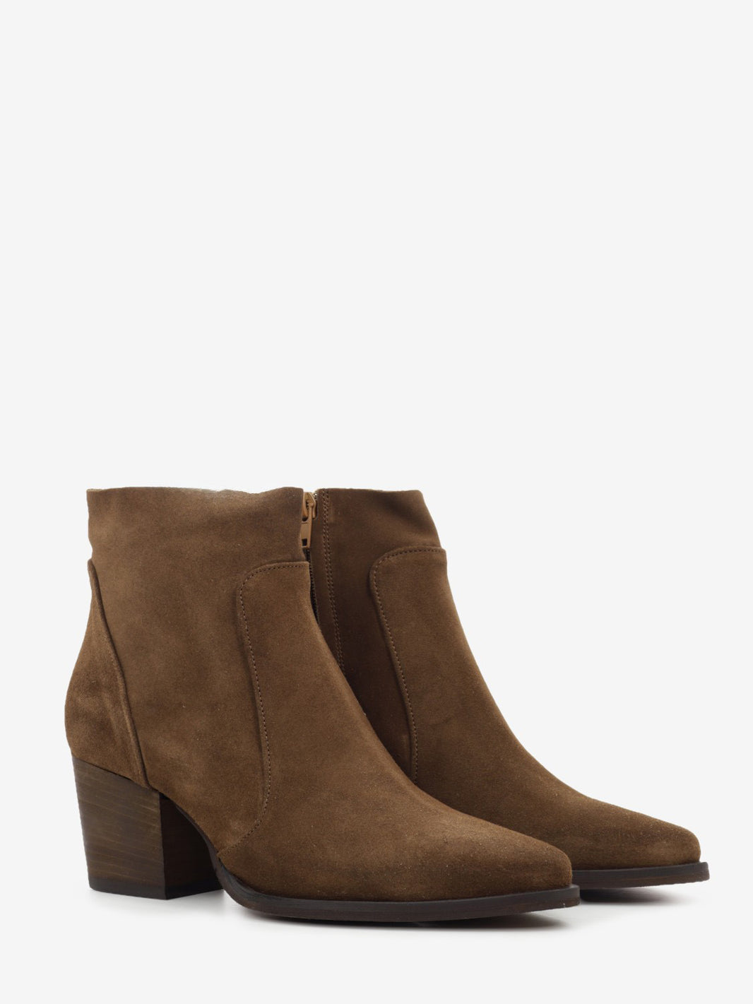 Luna chocolate suede cowboy boots