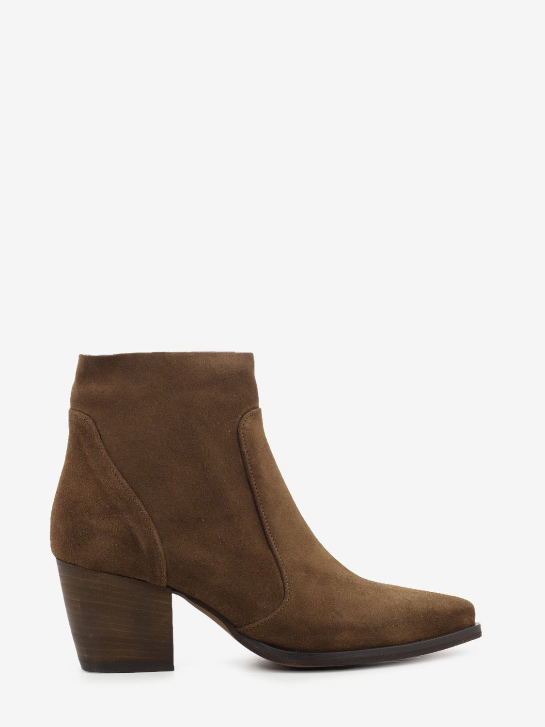 Luna chocolate suede cowboy boots