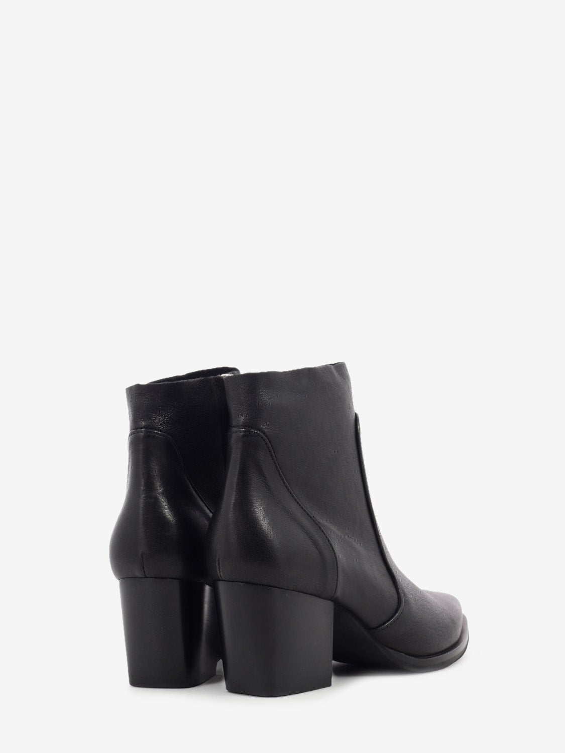 Luna black suede Western ankle boots