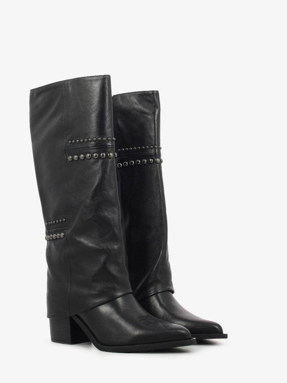 Black leather Demetra boots