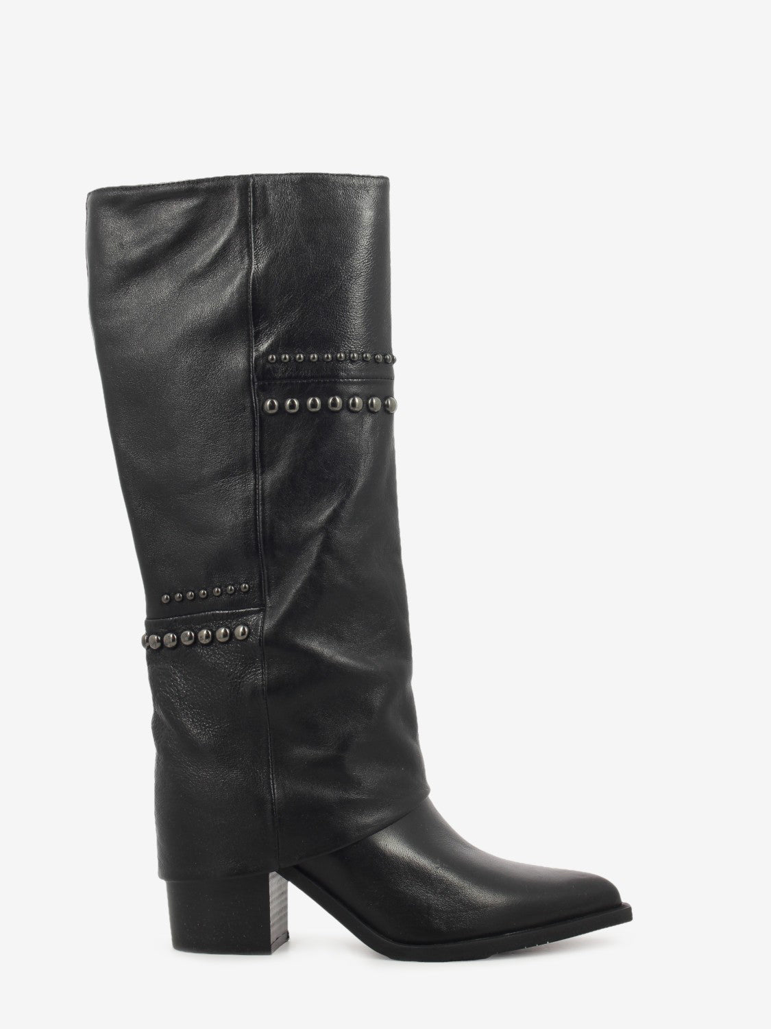 Black leather Demetra boots