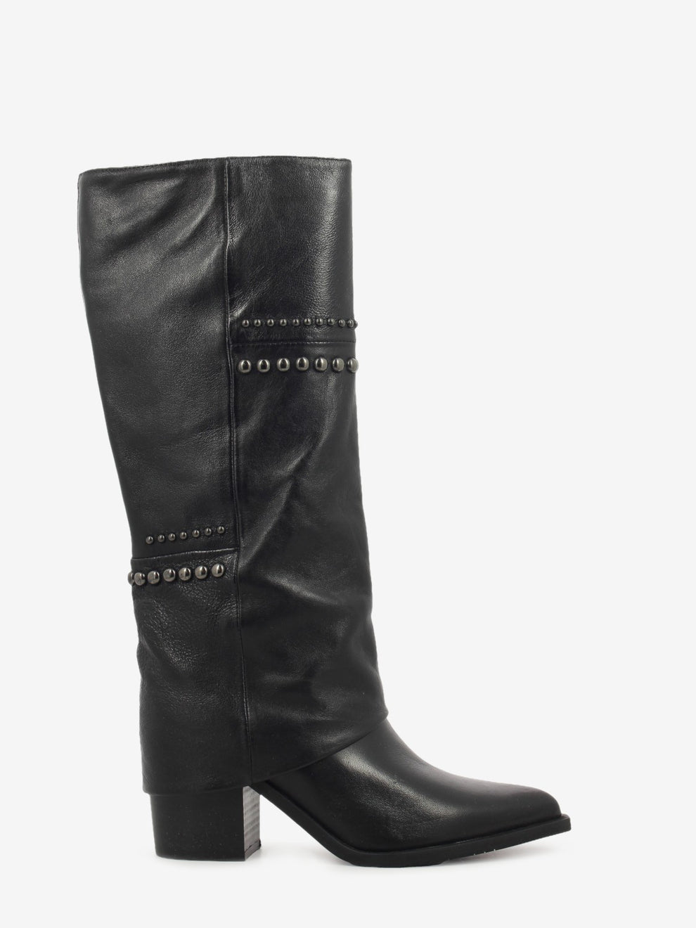 Black leather Demetra boots
