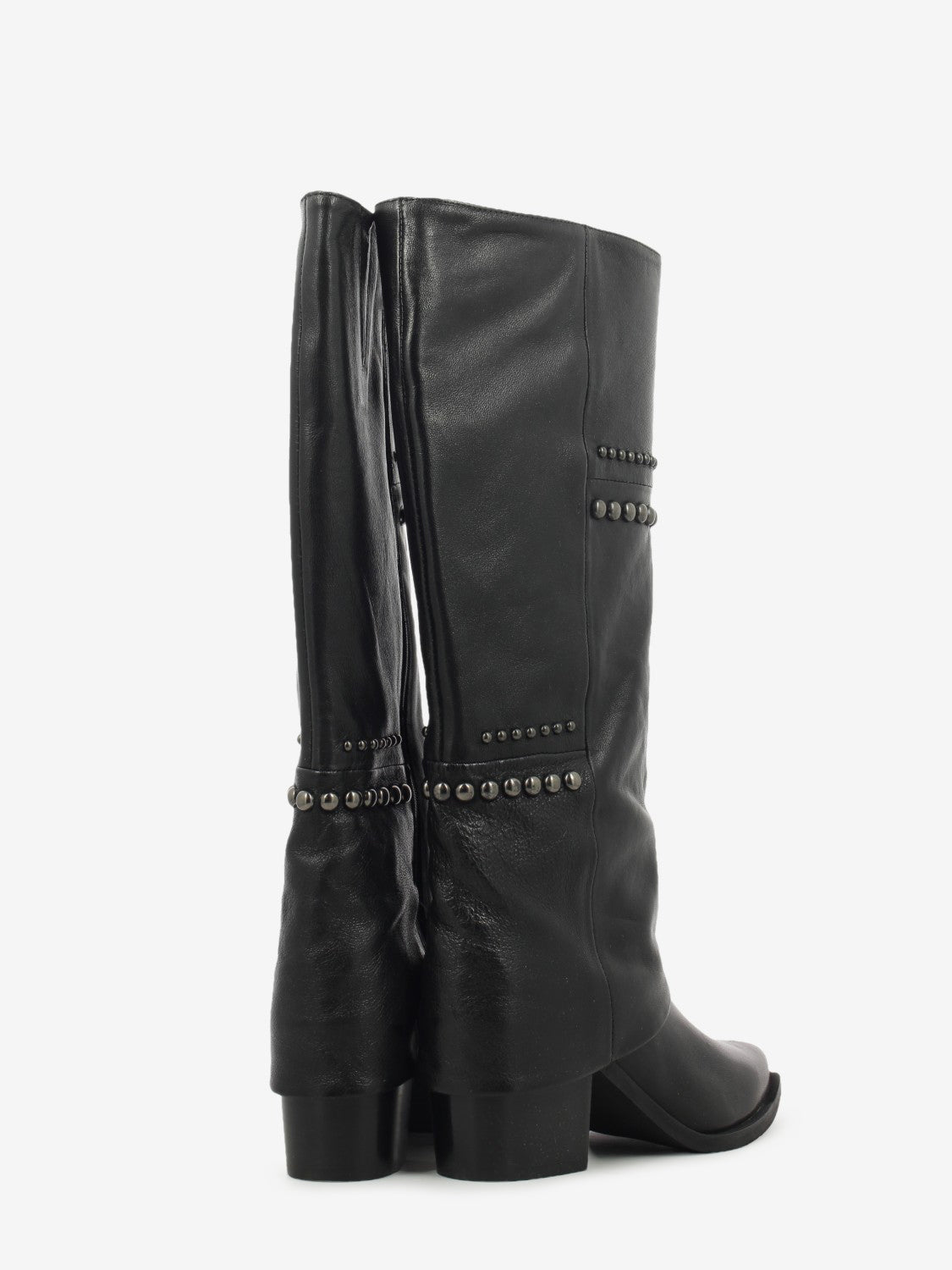 Black leather Demetra boots