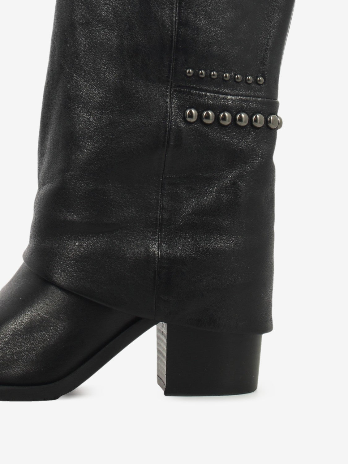 Black leather Demetra boots