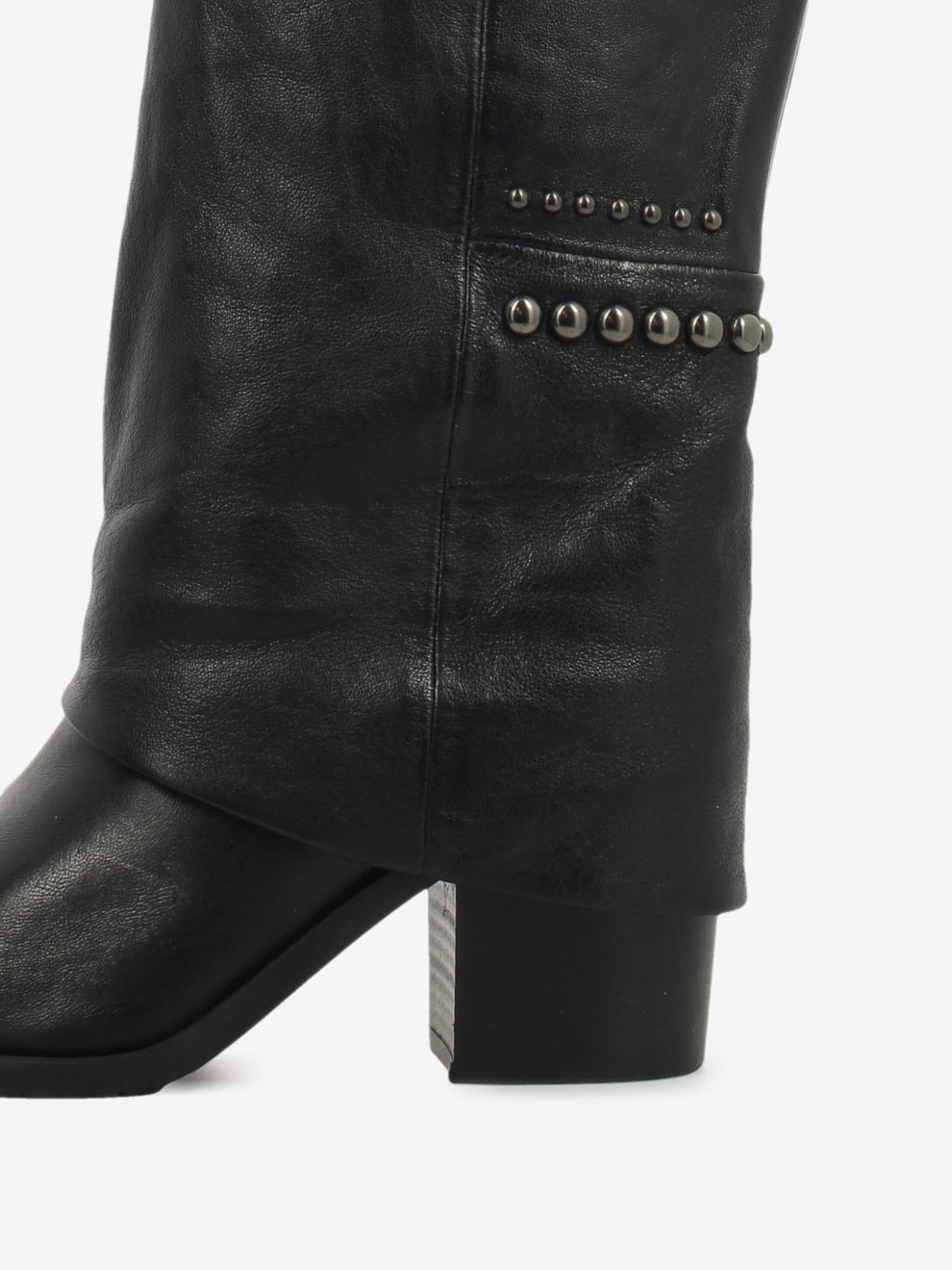 Black leather Demetra boots