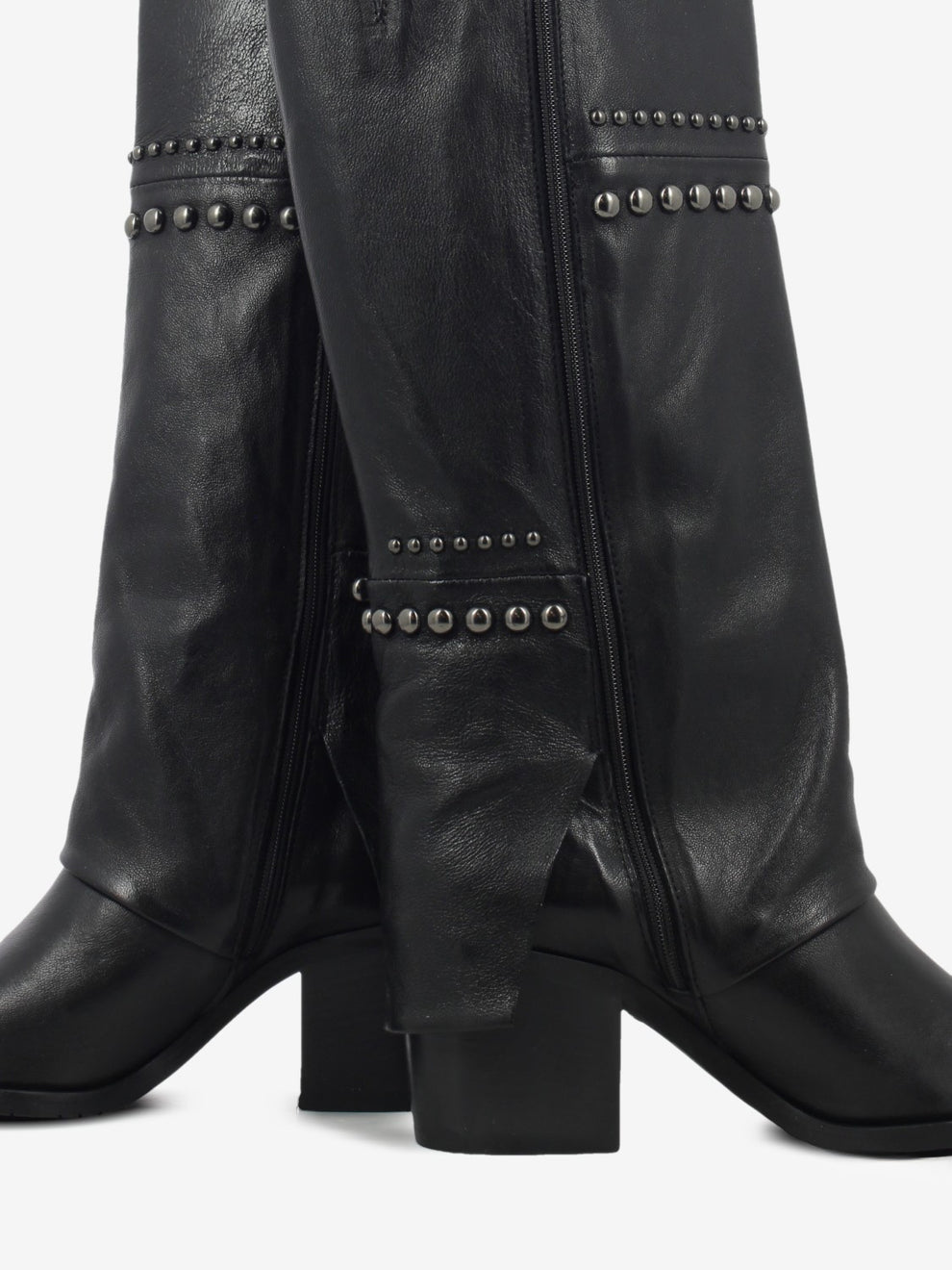 Black leather Demetra boots