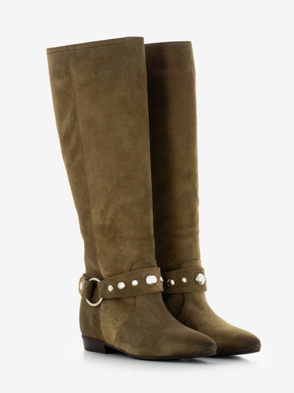 BEIGE SUEDE FRINGE BOOT GS2927/16_CAM/BEER