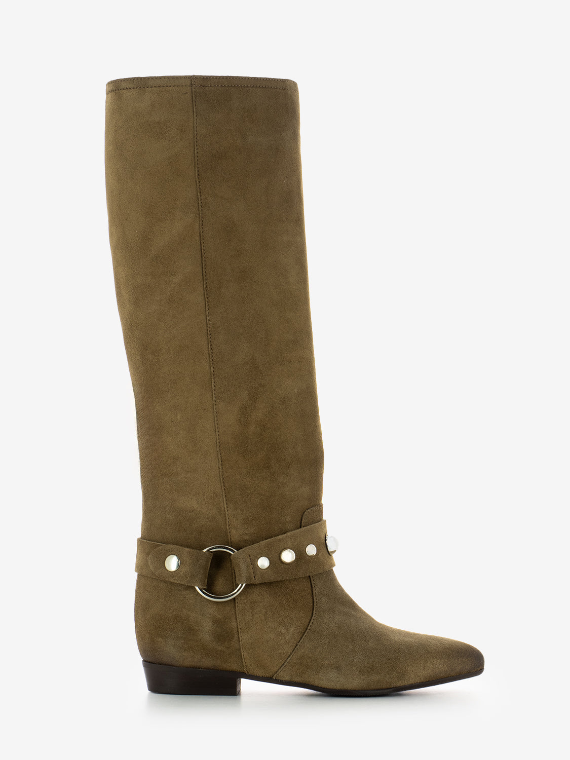 BEIGE SUEDE FRINGE BOOT GS2927/16_CAM/BEER