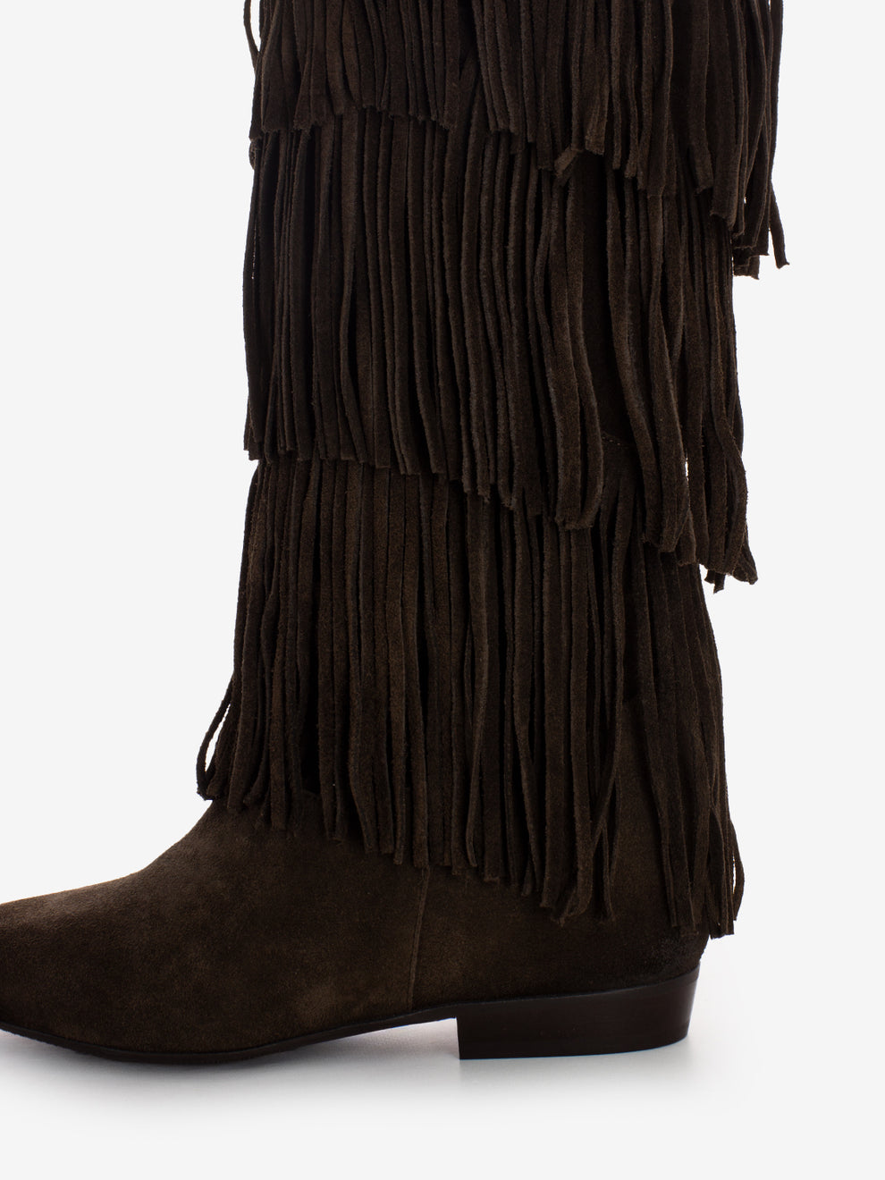DARK BROWN SUEDE FRINGE BOOT GS2927/14_CAM/T.MO