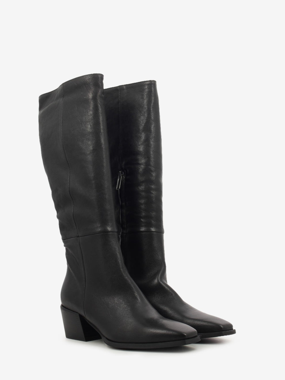SQUARE TOE LEATHER BOOT BLACK RAYA-06_BLACK