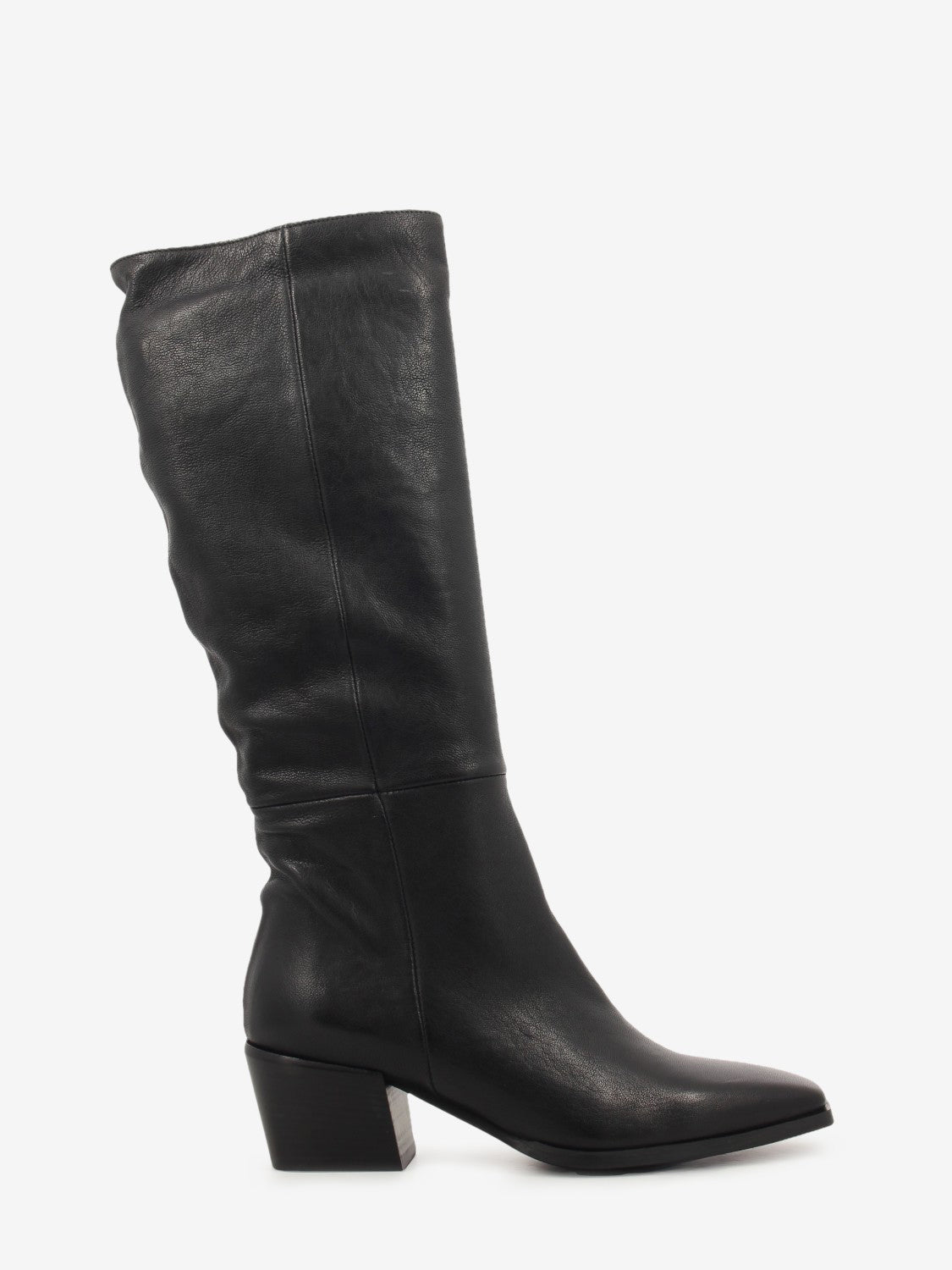SQUARE TOE LEATHER BOOT BLACK RAYA-06_BLACK